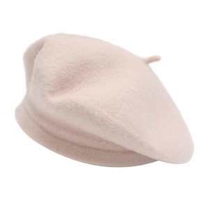 Wool French Beret Hat Solid Color Beret Cap For Women Girls (marble Pink)🐘